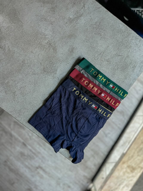 شورت مردانه باکسر TOMMY پک سه تایی NAVY