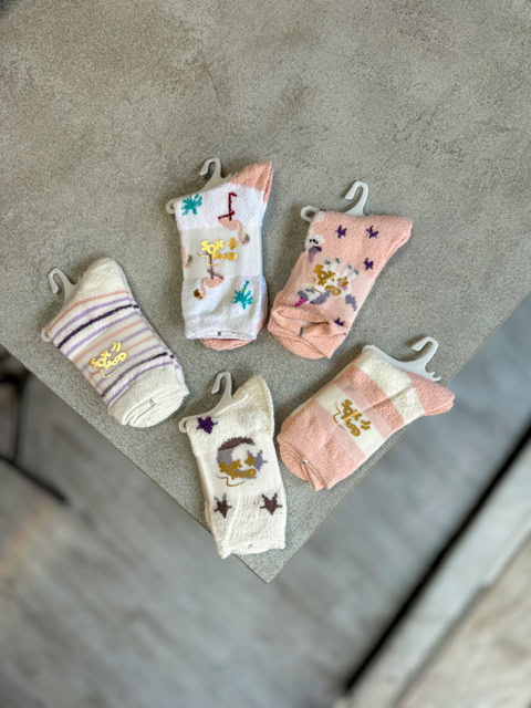 جوراب ساقدار بوکله طرح دار زنانه