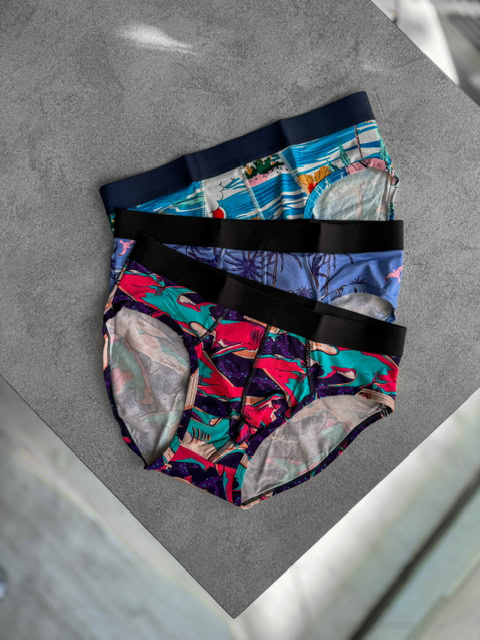 شورت مردانه اسلیپ طرح دار 3 عددی برند Yashen