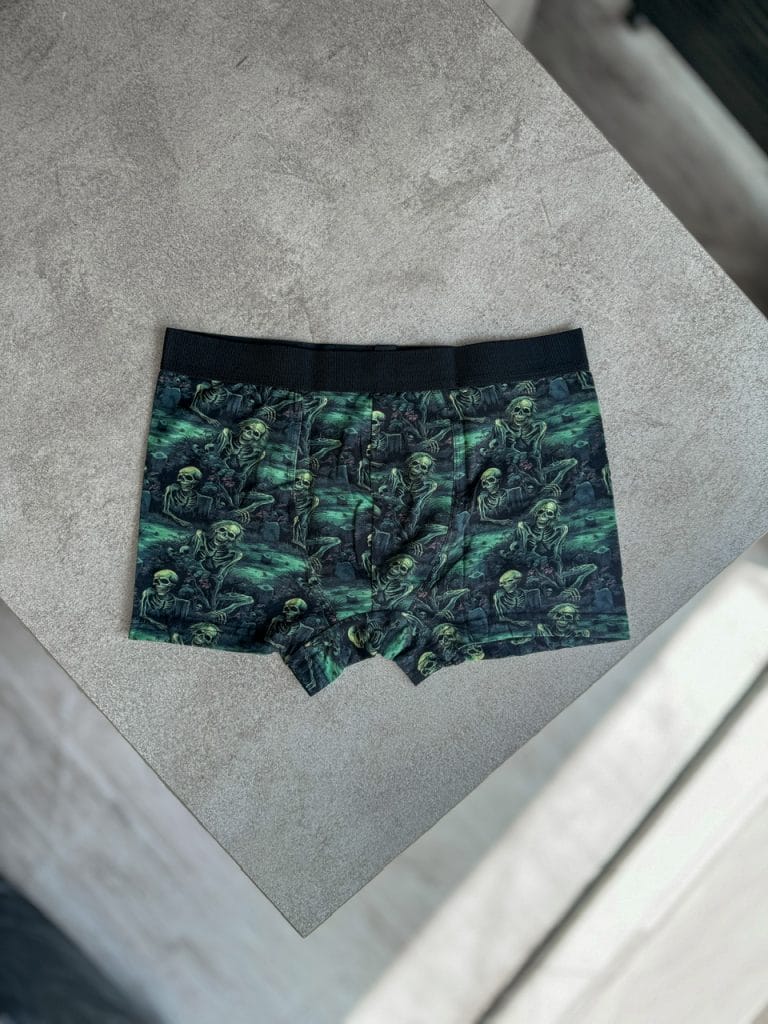 شورت مردانه باکسر براک طرح Night Skull