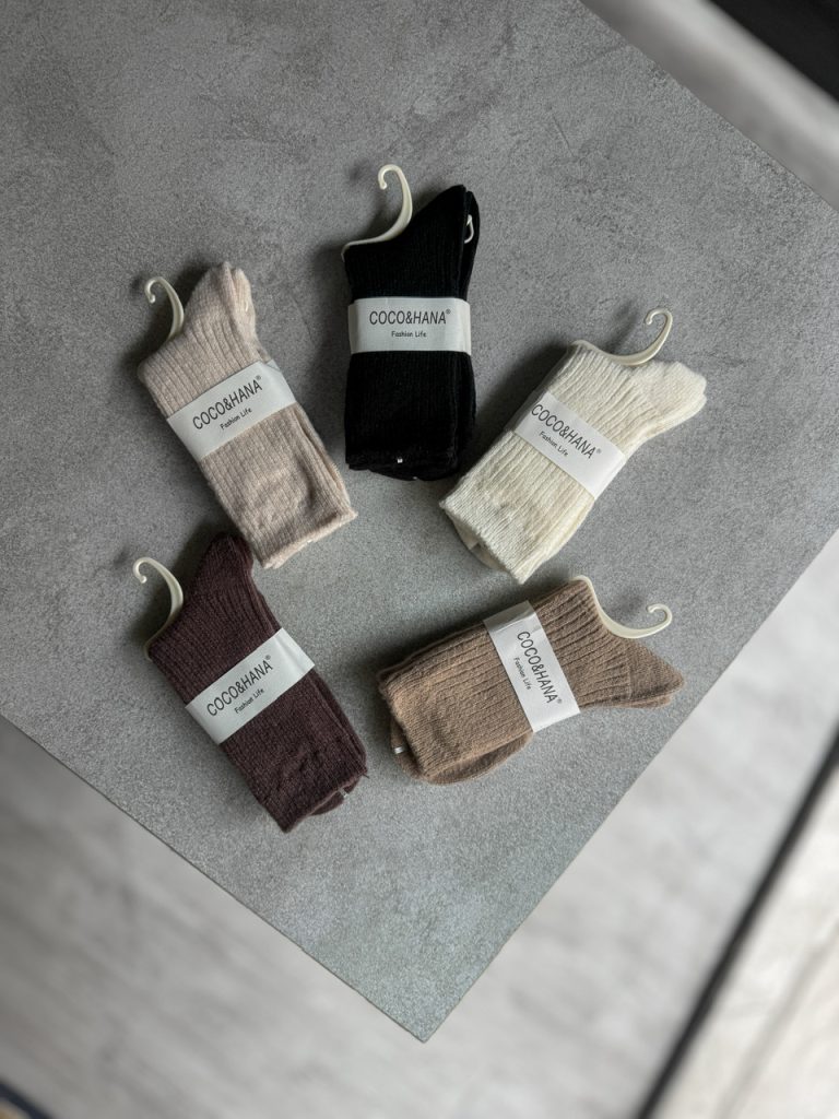 جوراب بافت Coco Hana طرح Basic کد 671