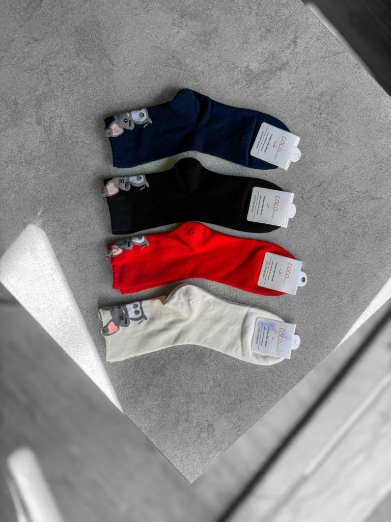 جوراب ساقدار Coco طرح موش کد 746